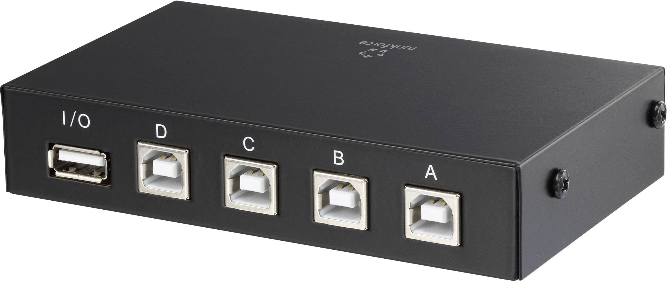 Renkforce 4 ports Switch USB 2.0 noir