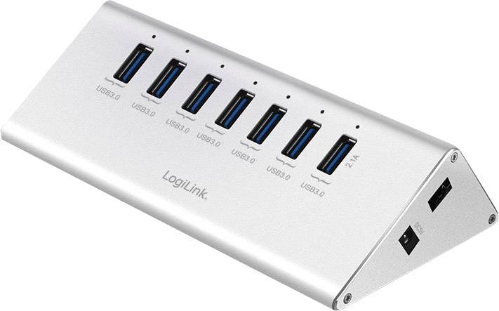 Hub USB 3.0 LogiLink UA0228 7 ports argent