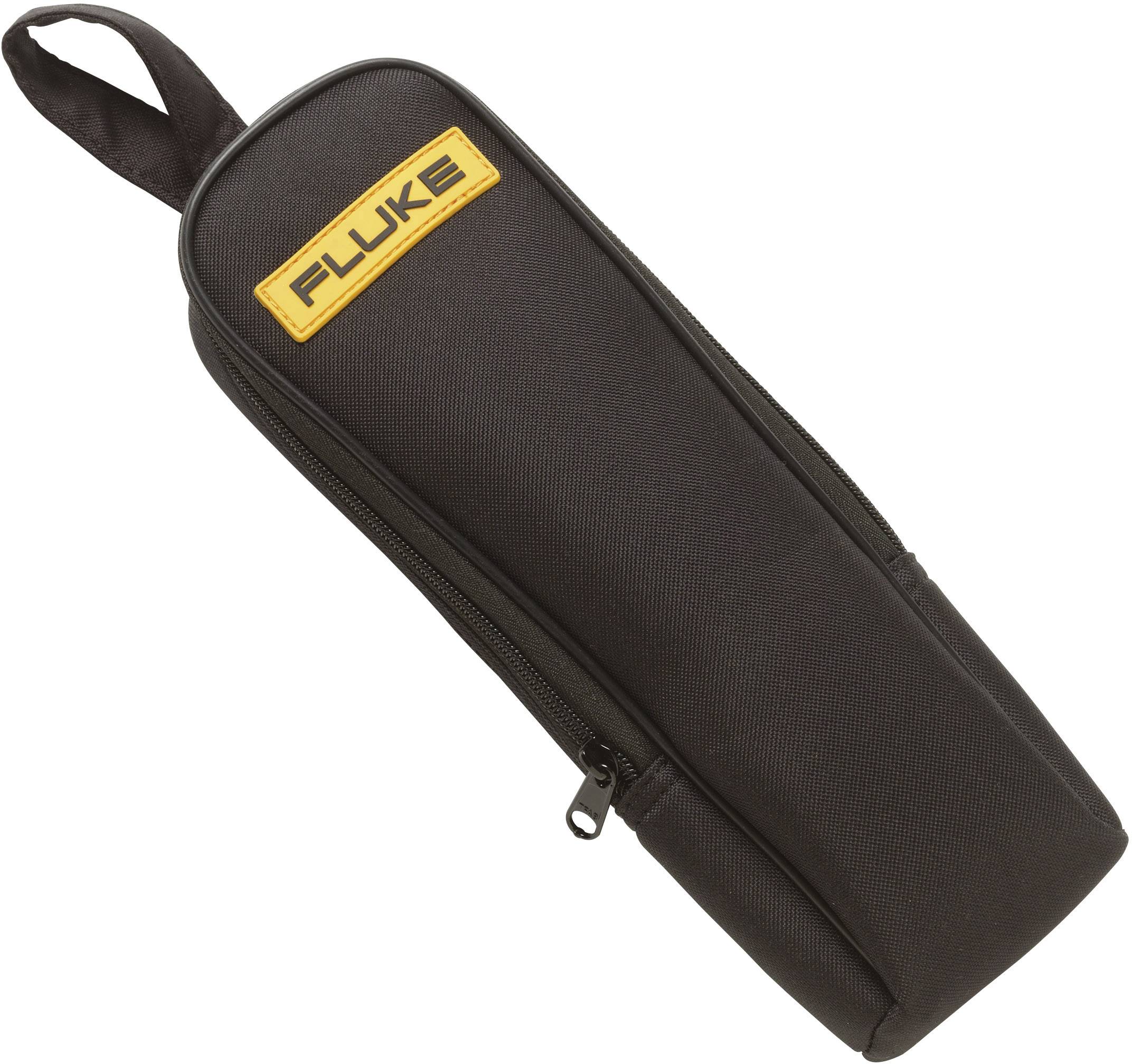 Un sac noir avec le logo jaune 'FLUKE'.