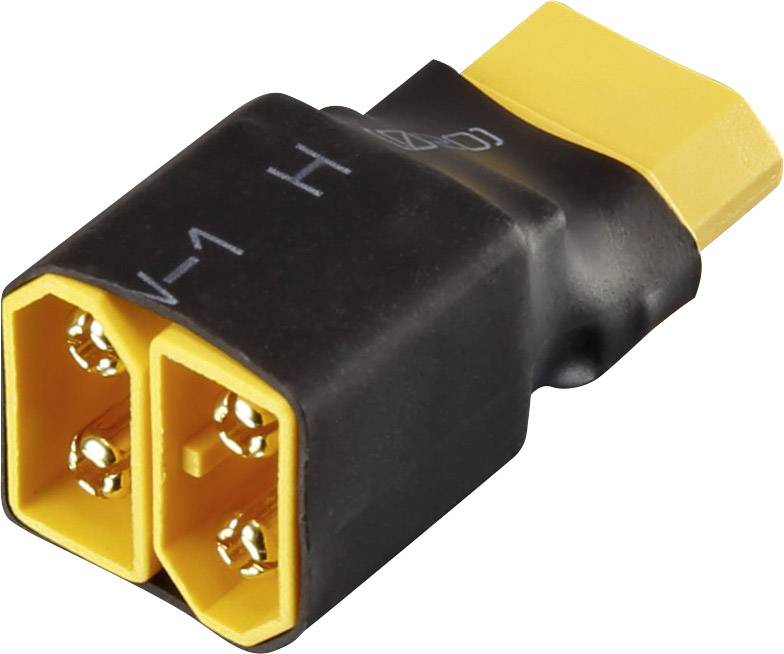 Connecteur d'adaptateur Reely 1373217 [2x XT60 - 1x XT60] branchement en série