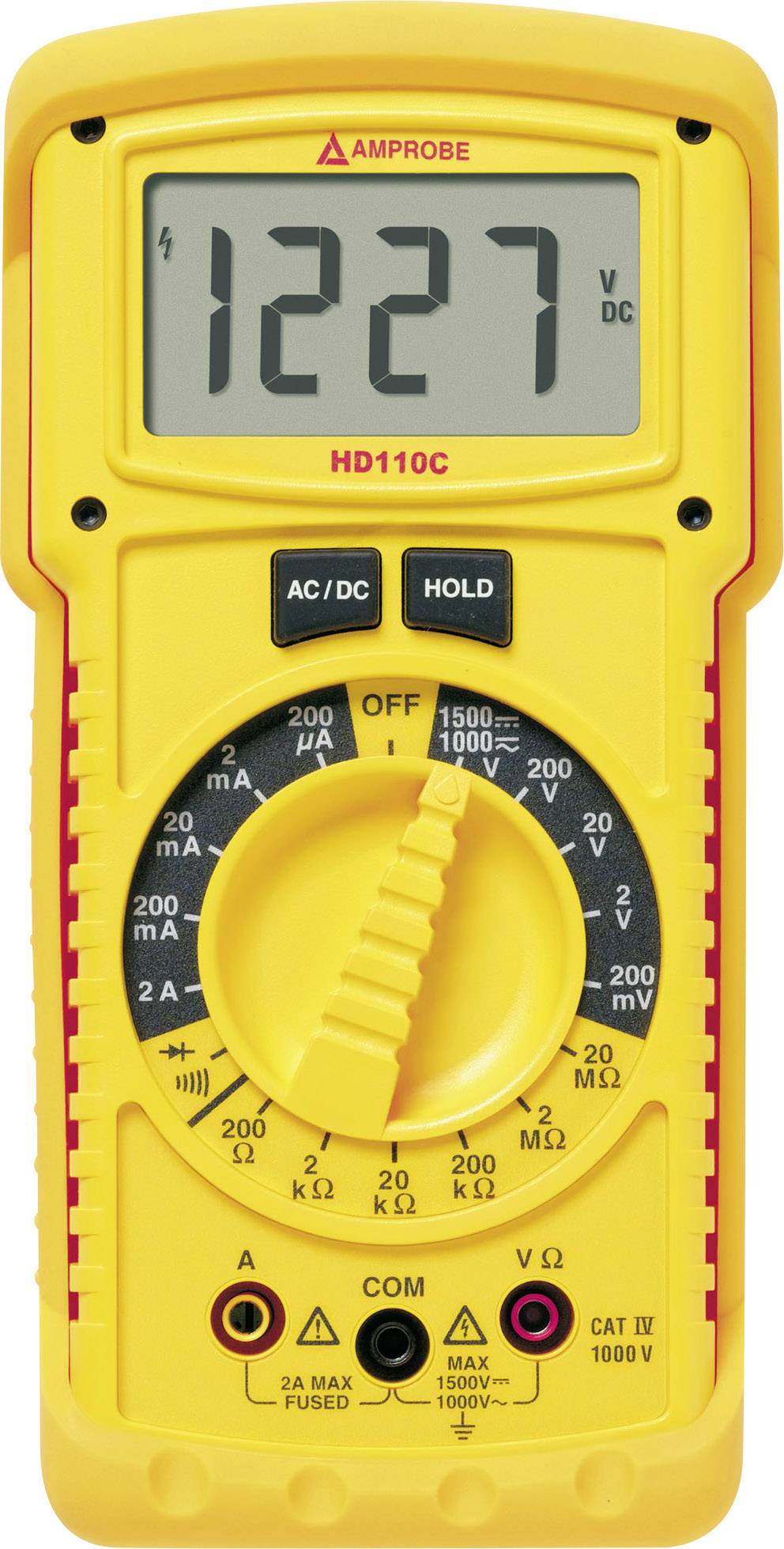 Beha Amprobe HD110C Multimètre numérique étanche (IP67) CAT IV 1000 V Affichage (nombre de points): 1999