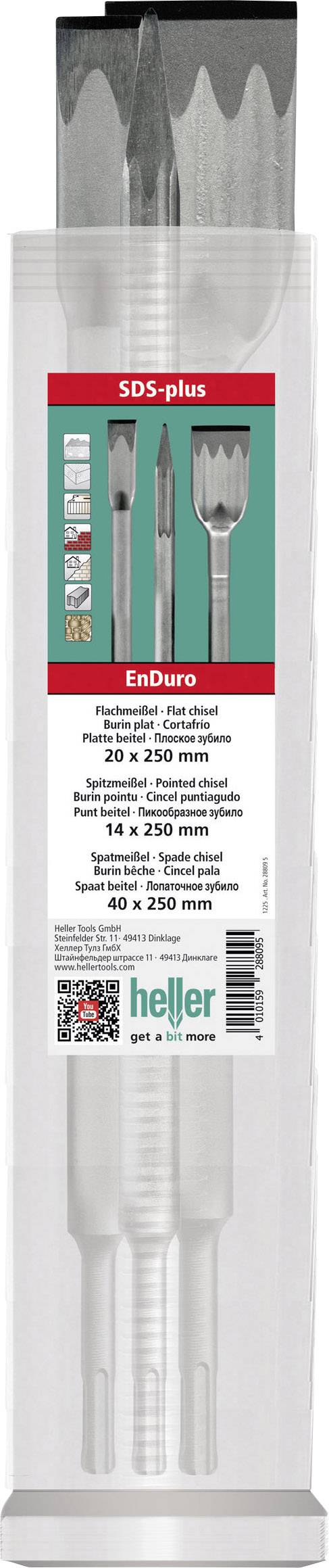 Heller Tools 28814 9 Enduro Jeu de burins 3 pièces SDS-Plus 1 pc(s)