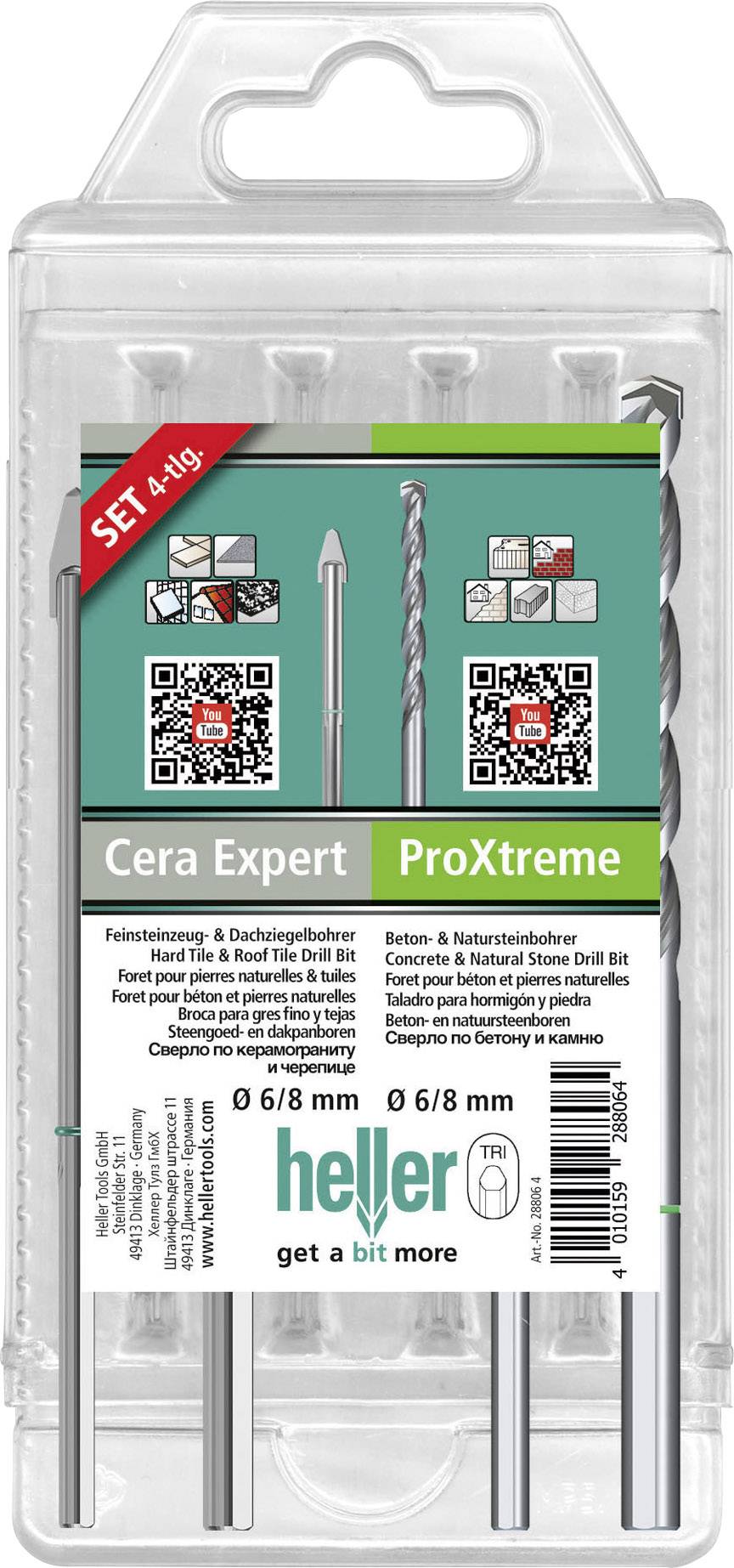 Heller Cera Expert + ProXtreme 28813 2 carbure de tungstène Foret spécial tuiles 4 pièces manche triangulaire 1 pc(s)