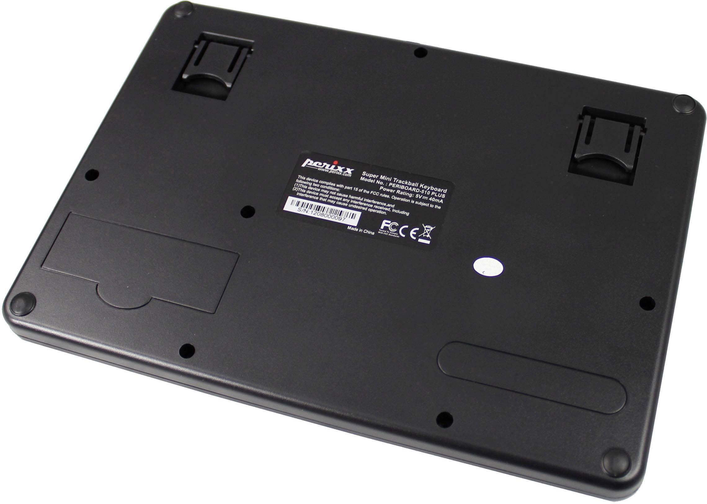 Clavier Perixx PERIBOARD-510-PLUS noir pavé tactile intégré