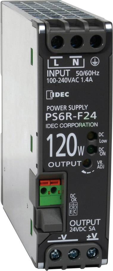 Idec PS6R-F24 Alimentation rail DIN 24 V/DC 5 A 120 W Nbr. de sorties:1 x Contenu 1 pc(s)