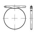 TOOLCRAFT 1066969 Collier de serrage Colliers de serrage pour flexibles Acier inoxydable 100 pc(s)