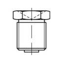 Raccord fileté de graissage TOOLCRAFT DIN3405 Acier AM8 1mm 100pcs