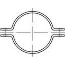 Collier circulaire plat TOOLCRAFT DIN3567 Acier galvanisé Ø34 NW 25 50)