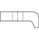 Plaques de serrage TOOLCRAFT 137757 (Ø x L) 60 mm x 12 mm acier galvanisé 60 mm