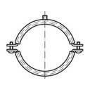 TOOLCRAFT 137796 Collier pour tuyau Colliers d'attache pour tuyaux à visser 64 mm Acier galvanisé 50 pc(s)