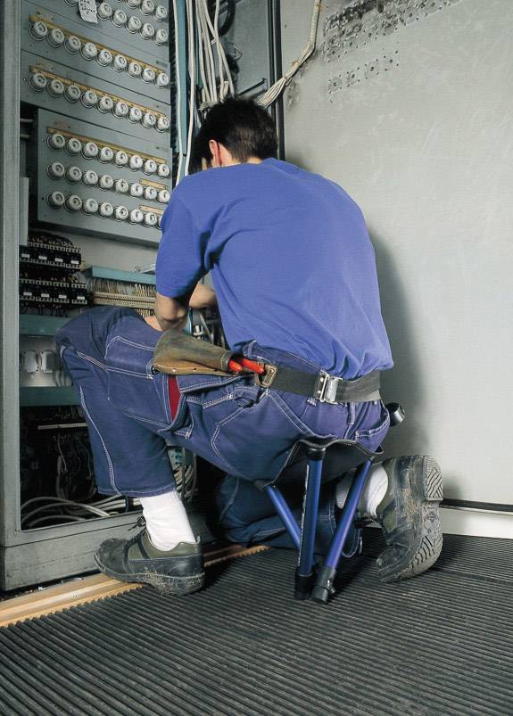 Walkstool Comfort XL Tabouret pliant noir, argent 63547 Charge (poids) max. 225 kg