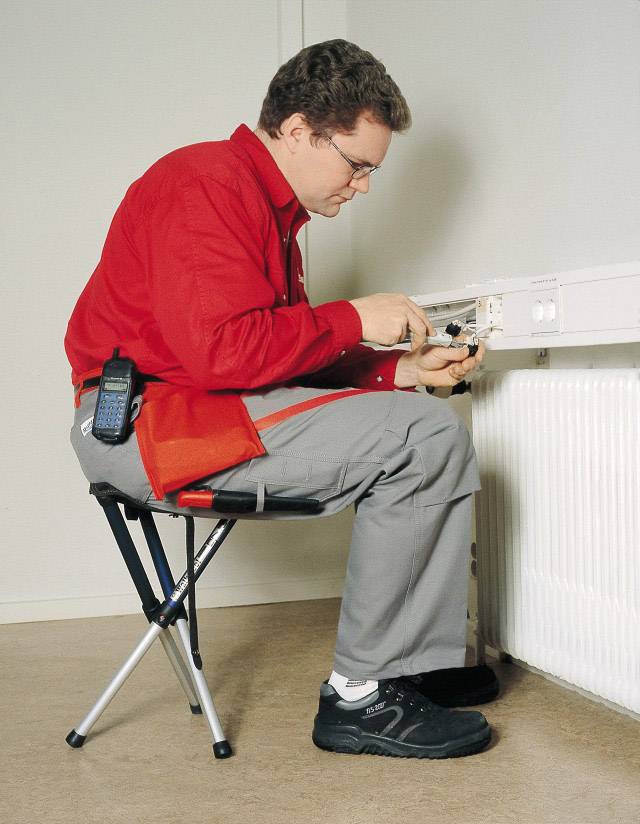 Walkstool Comfort XL Tabouret pliant noir, argent 63547 Charge (poids) max. 225 kg