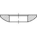 Rondelle à portée sphérique 6.4 mm 12 mm acier 50 pc(s) TOOLCRAFT 137885