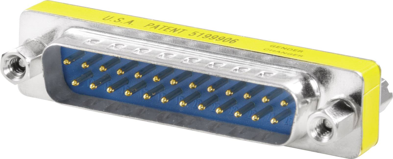 'Connecteur D-Sub mâle avec impression jaune 