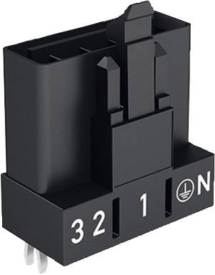 Interrupteur électrique noir et gris avec les mentions '3', '2', '1', 'N' et un symbole de mise à la terre.