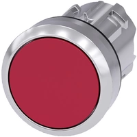 Siemens 3SU10500AB200AA0 3SU1050-0AB20-0AA0 Bouton-poussoir collerette métal, finition brillante, actionneur plat rouge 1 pc(s) Siemens 3SU10500AB200AA0 3SU1050-0AB20-0AA0 Bouton-poussoir collerette métal, finition brillante, actionneur plat rouge 1 pc(s)