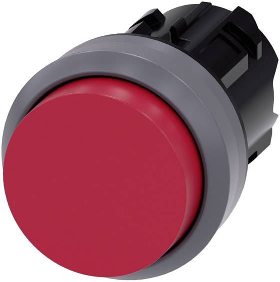 Siemens 3SU1030-0BB20-0AA0 Bouton poussoir à pression jointure saillante, collerette métal rouge 1 pc(s)