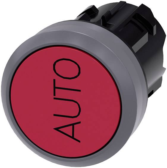 Siemens 3SU1030-0AB20-0AQ0 Bouton poussoir à pression actionneur plat, collerette métal rouge 1 pc(s)