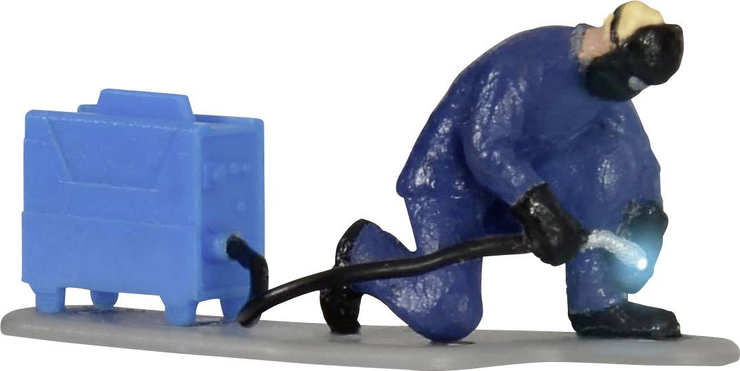 Viessmann Modelltechnik H0 Soudeur avec éclairage scintillant peint, debout