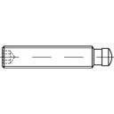 TOOLCRAFT 138197 Vis sans tête M8 70 mm acier bruni 10 pc(s)