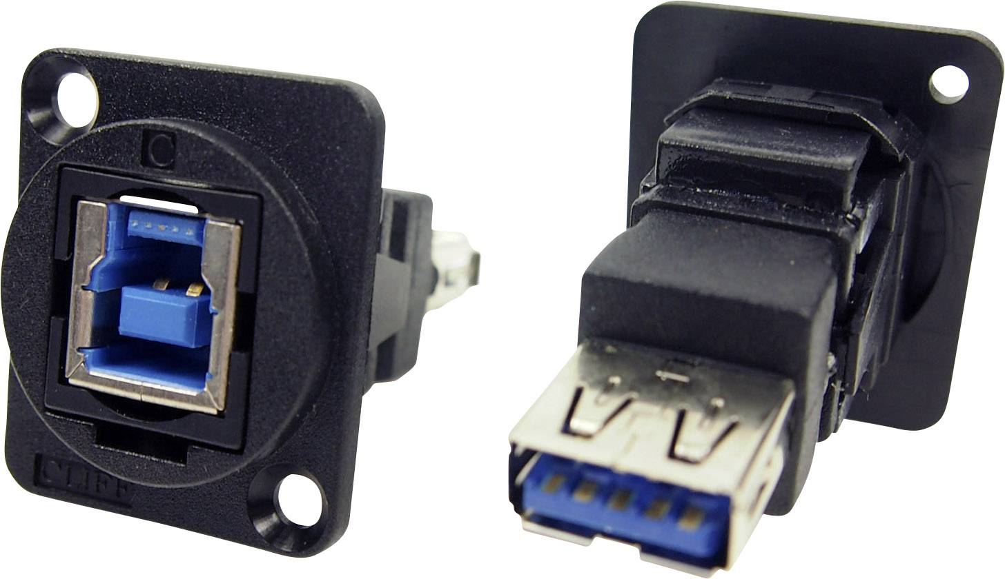 Adaptateur USB 3.0 femelle type B vers USB 3.0 femelle type A Cliff CP30206N 1 pc(s)