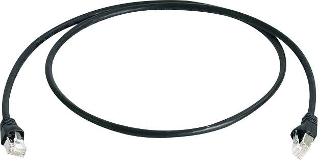 Câble de raccordement réseau informatique RJ45 Telegärtner L00006A0054 CAT 6a S/FTP noir 20.00 m