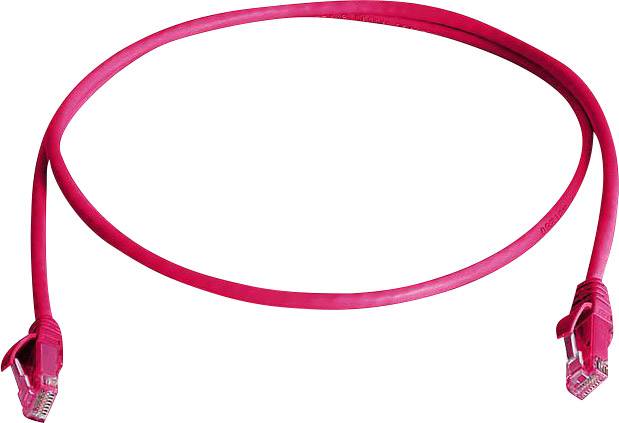 Telegärtner L00006A0329 RJ45 Câble réseau, câble patch CAT 6 U/UTP 25.00 m rouge ignifuge, sans halogène 1 pc(s)