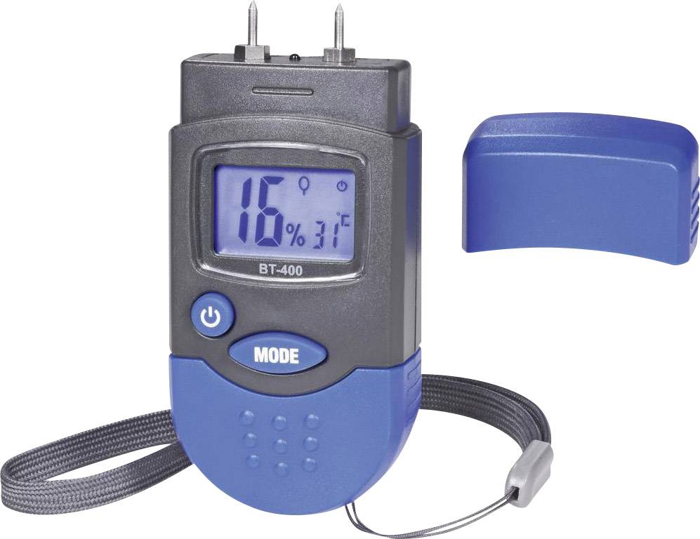 Humidimètre pour matériaux Plage de mesure de l'humidité de construction 0.2 à 2 % vol Plage de mesure de l'humidité du bois 6 à