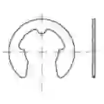 TOOLCRAFT 138528 Bague d'arrêt pour arbre Ø intérieur: 4 mm DIN 6799 Acier à ressort étamé par galvanisation 500 pc(s) TOOLCRAFT 138528 Bague d'arrêt pour arbre Ø intérieur: 4 mm DIN 6799 Acier à ressort étamé par galvanisation 500 pc(s)