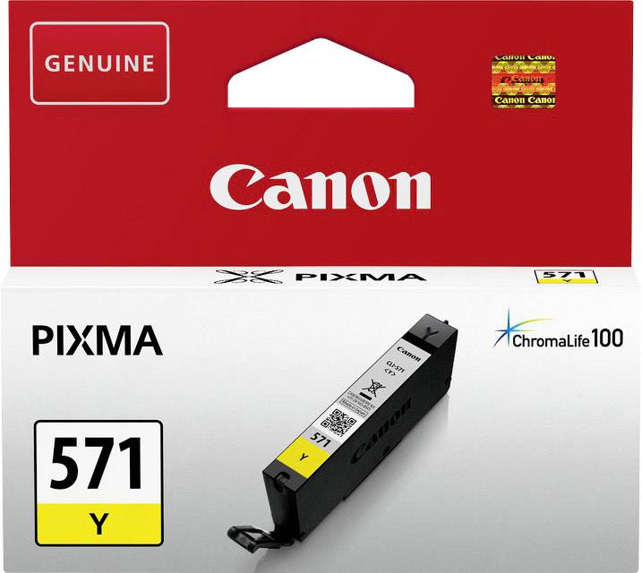 Canon Encre CLI-571Y d'origine jaune 0388C001