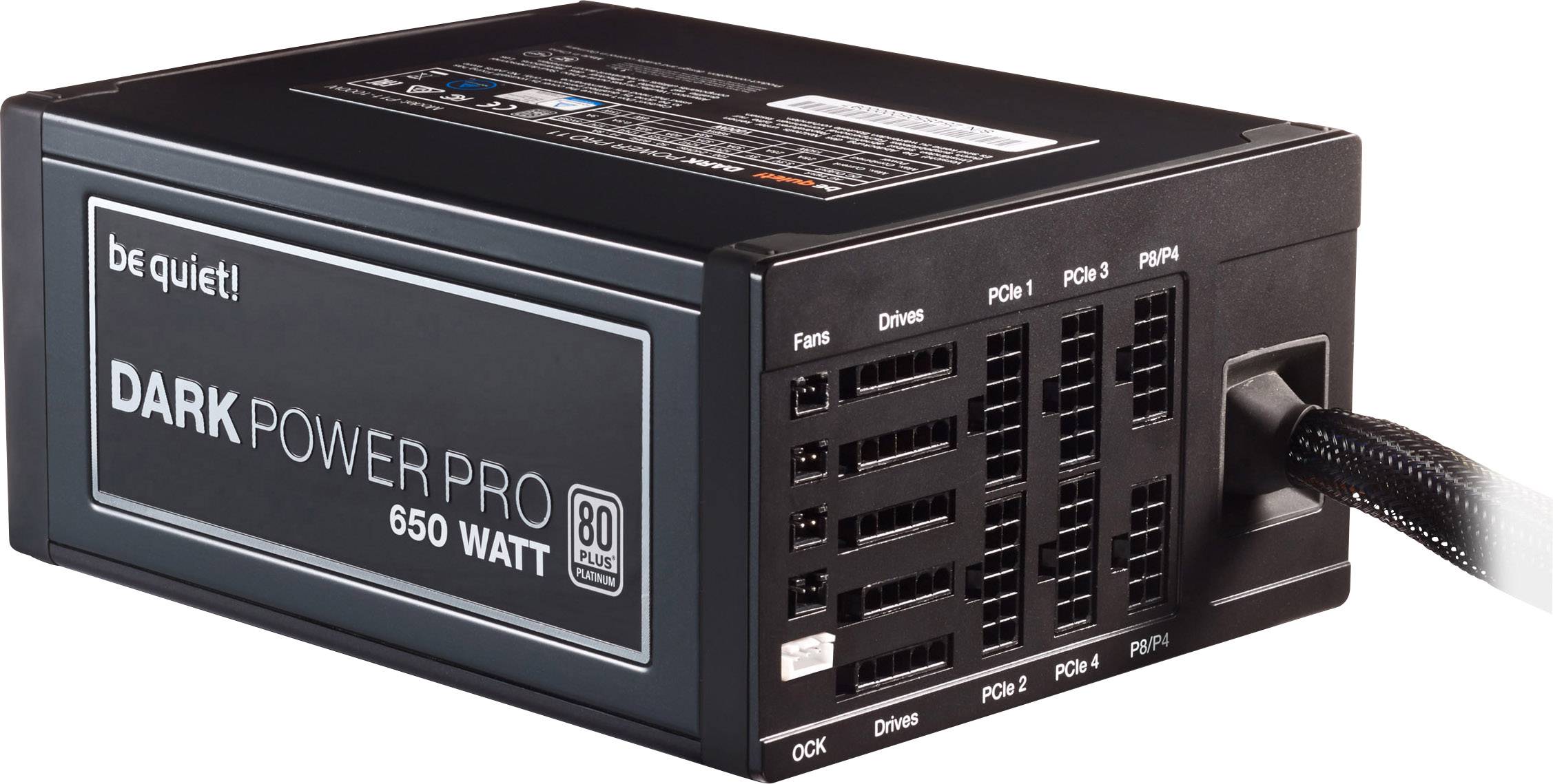 Alimentation PC BeQuiet Dark Power Pro 11 ATX 650 W 80PLUS® Platinum