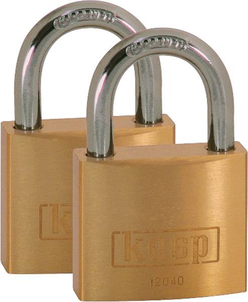 Cadenas Kasp K12040D2 or-jaune avec serrure à clé