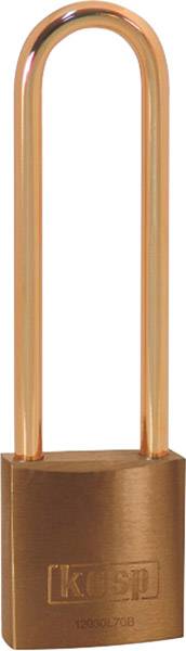 Cadenas Kasp K12030L70BD or-jaune avec serrure à clé