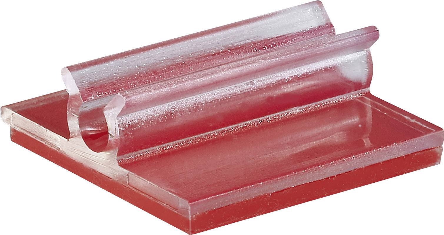 Un support de présentation en acrylique rouge à surface rainurée, adapté pour présenter des affiches ou des panneaux. Idéal pour une utilisation dans les espaces de vente.