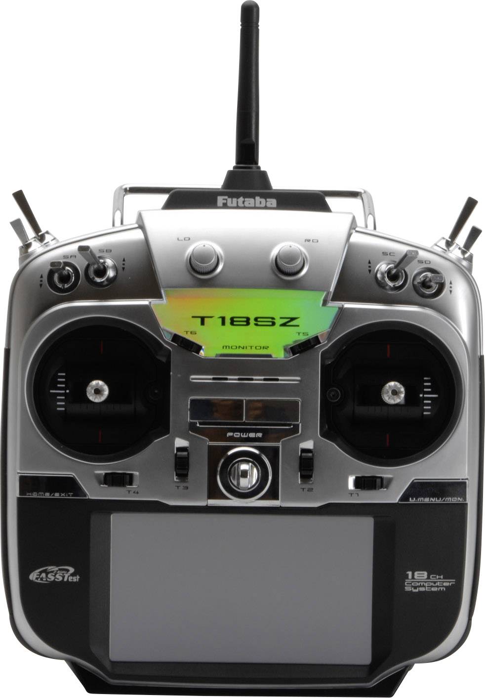 Futaba T18SZ Radiocommande manuelle 2,4 GHz Nombre de canaux: 18 avec récepteur