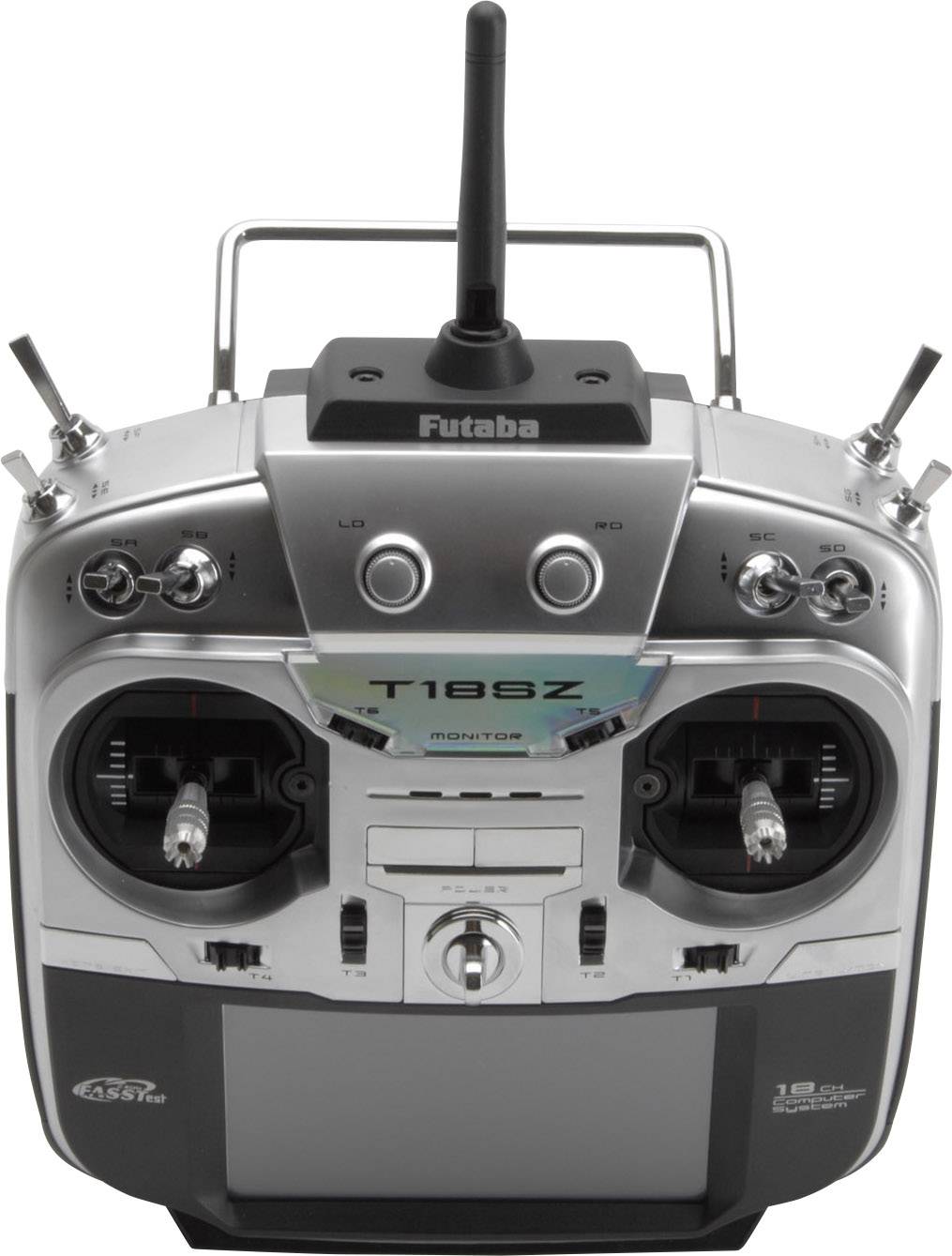 Futaba T18SZ Radiocommande manuelle 2,4 GHz Nombre de canaux: 18 avec récepteur