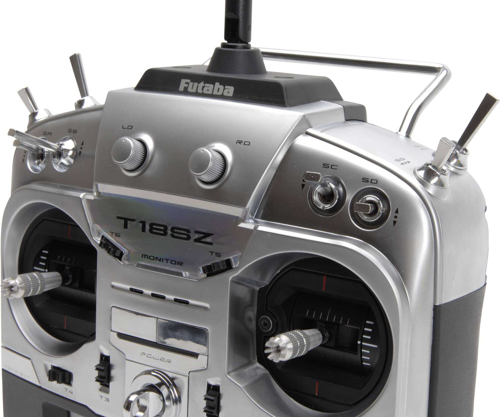 Futaba T18SZ Radiocommande manuelle 2,4 GHz Nombre de canaux: 18 avec récepteur