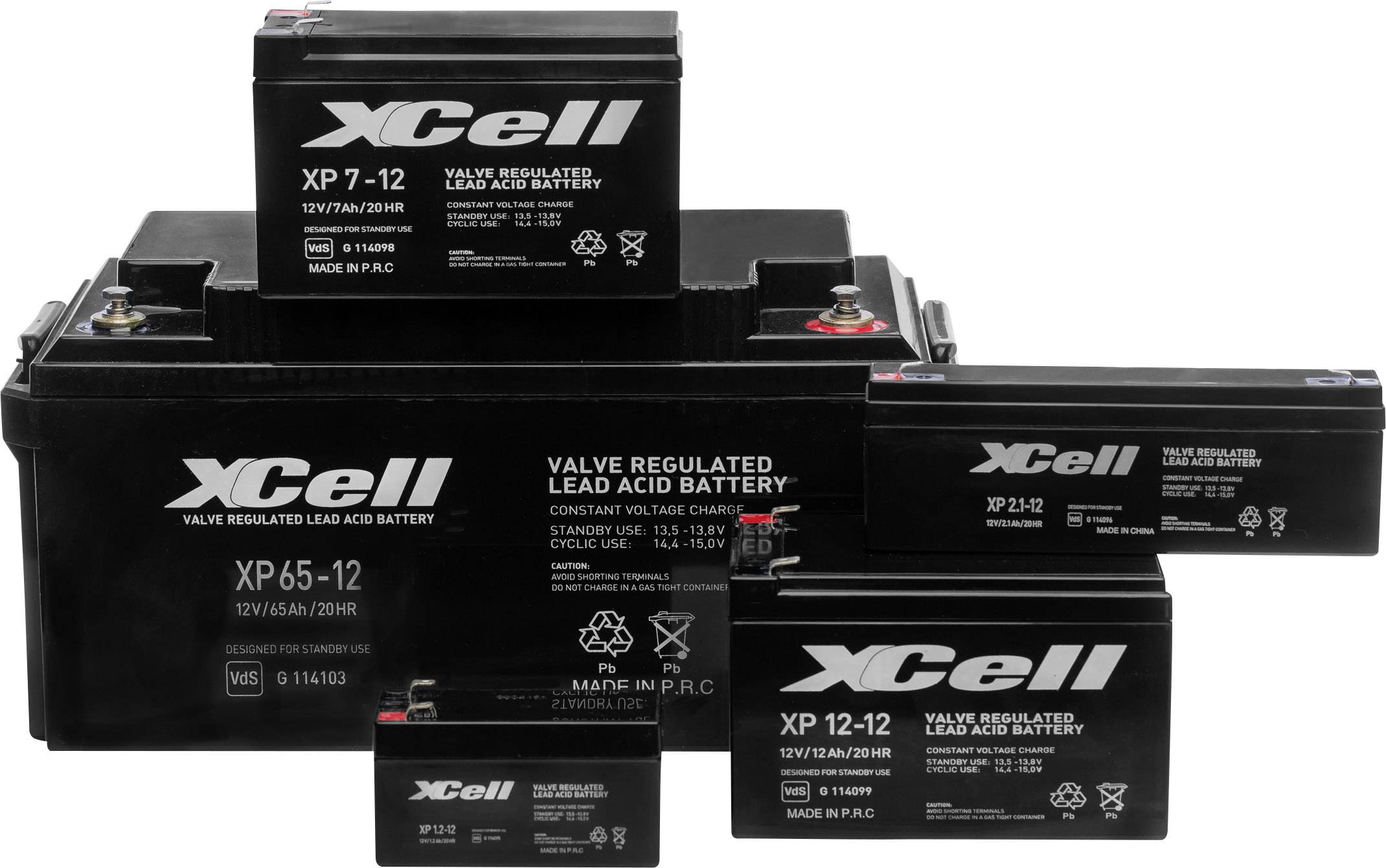 Batterie au plomb 12 V 18 Ah XCell XP1712 plomb (AGM) (l x H x P) 181 x 167 x 77 mm raccord à vis M5 sans entretien