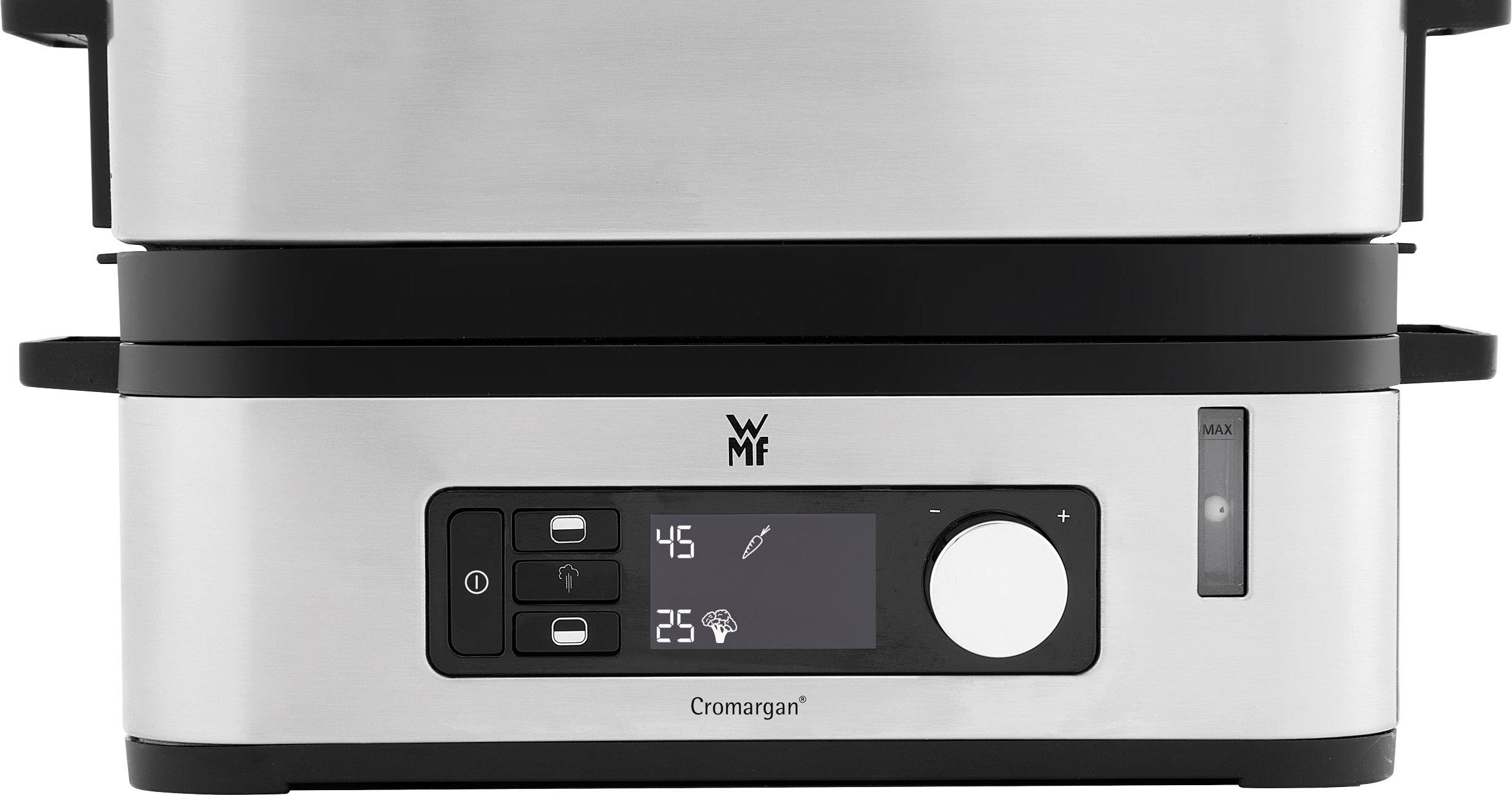 WMF Vitalis E Cuiseur vapeur avec couvercle en verre acier