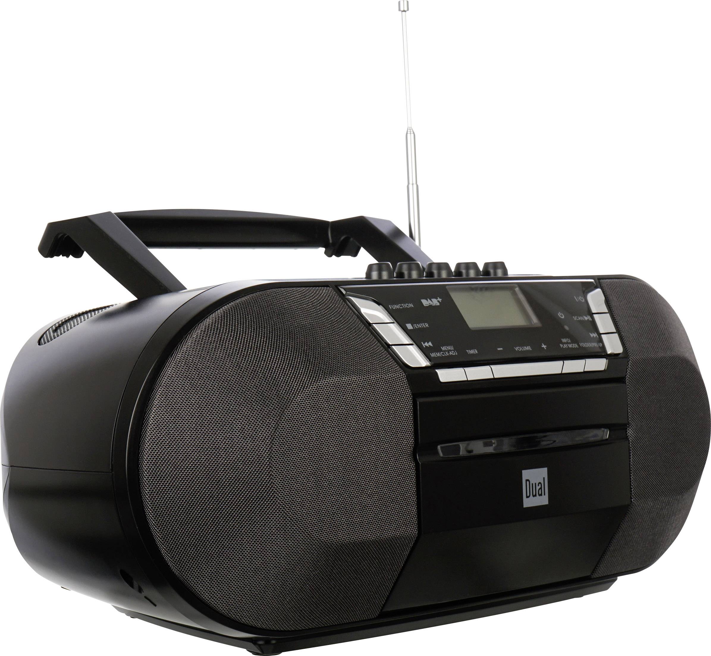 DAB+ Dual DAB-P 200 AUX, CD, Cassette, USB noir