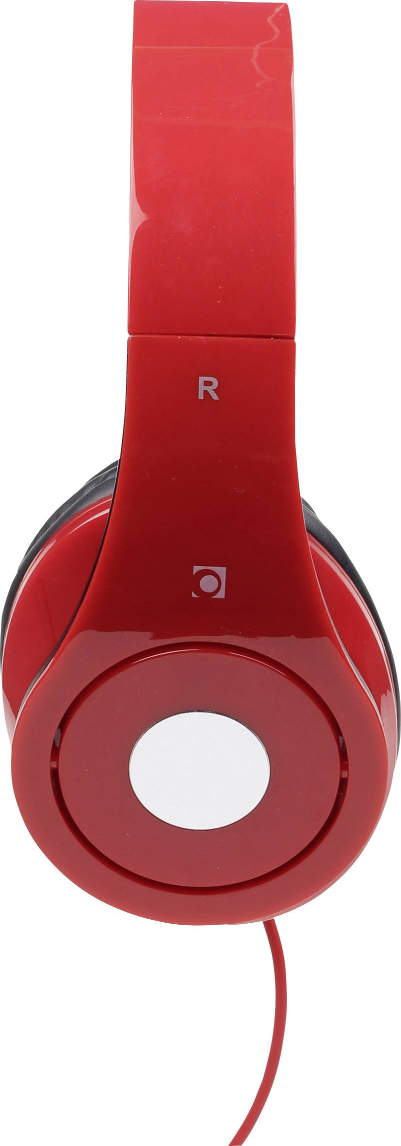 Casque supra-auriculaire filaire supra-aural Gembird Detroit pliable, micro-casque rouge