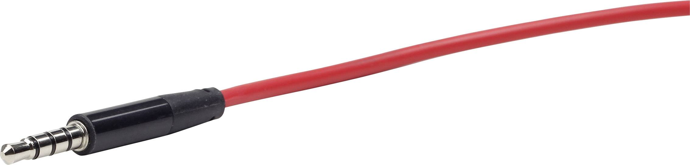 Casque supra-auriculaire filaire supra-aural Gembird Detroit pliable, micro-casque rouge