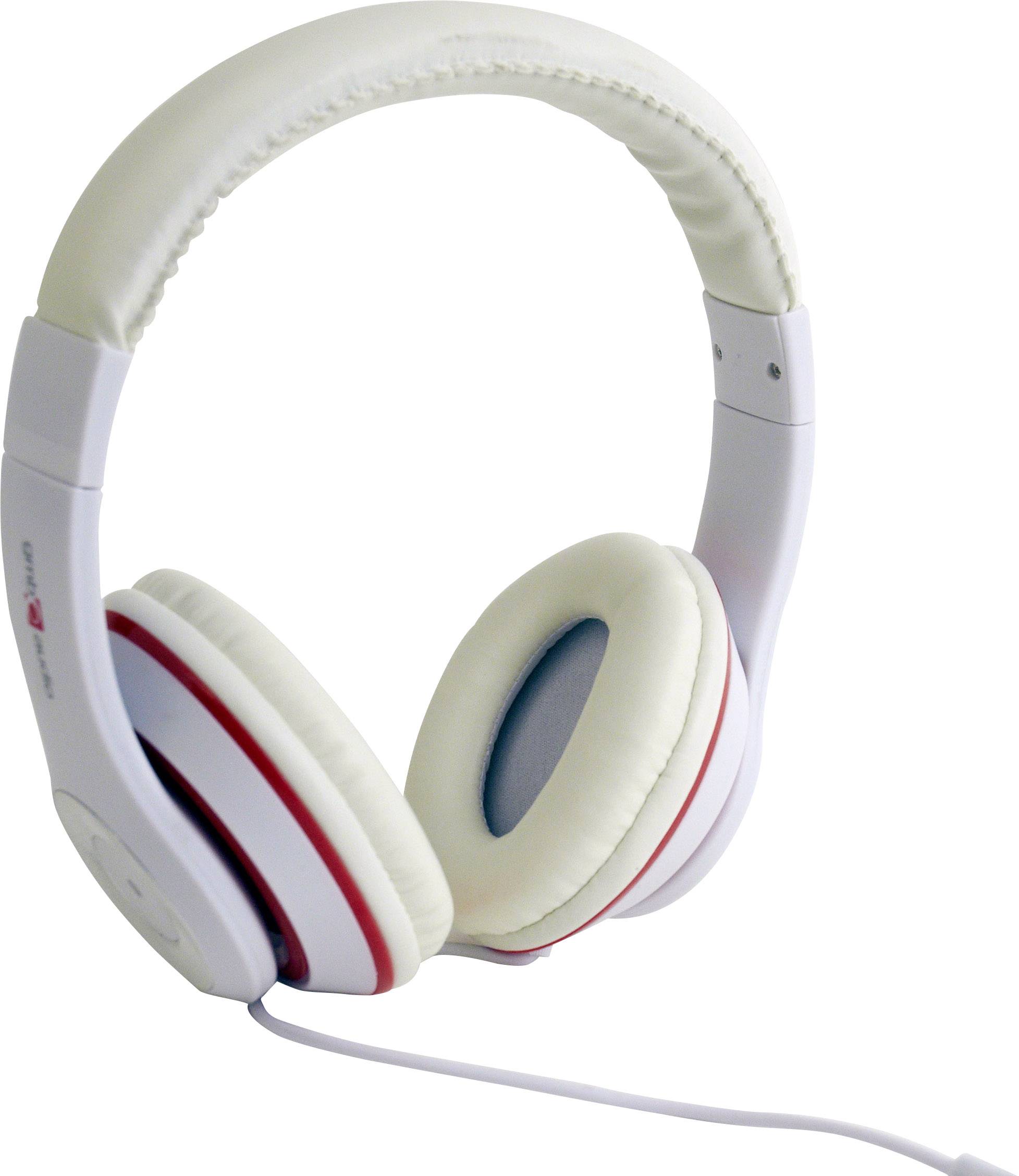 Casque supra-auriculaire filaire supra-aural Gembird Los Angeles micro-casque blanc