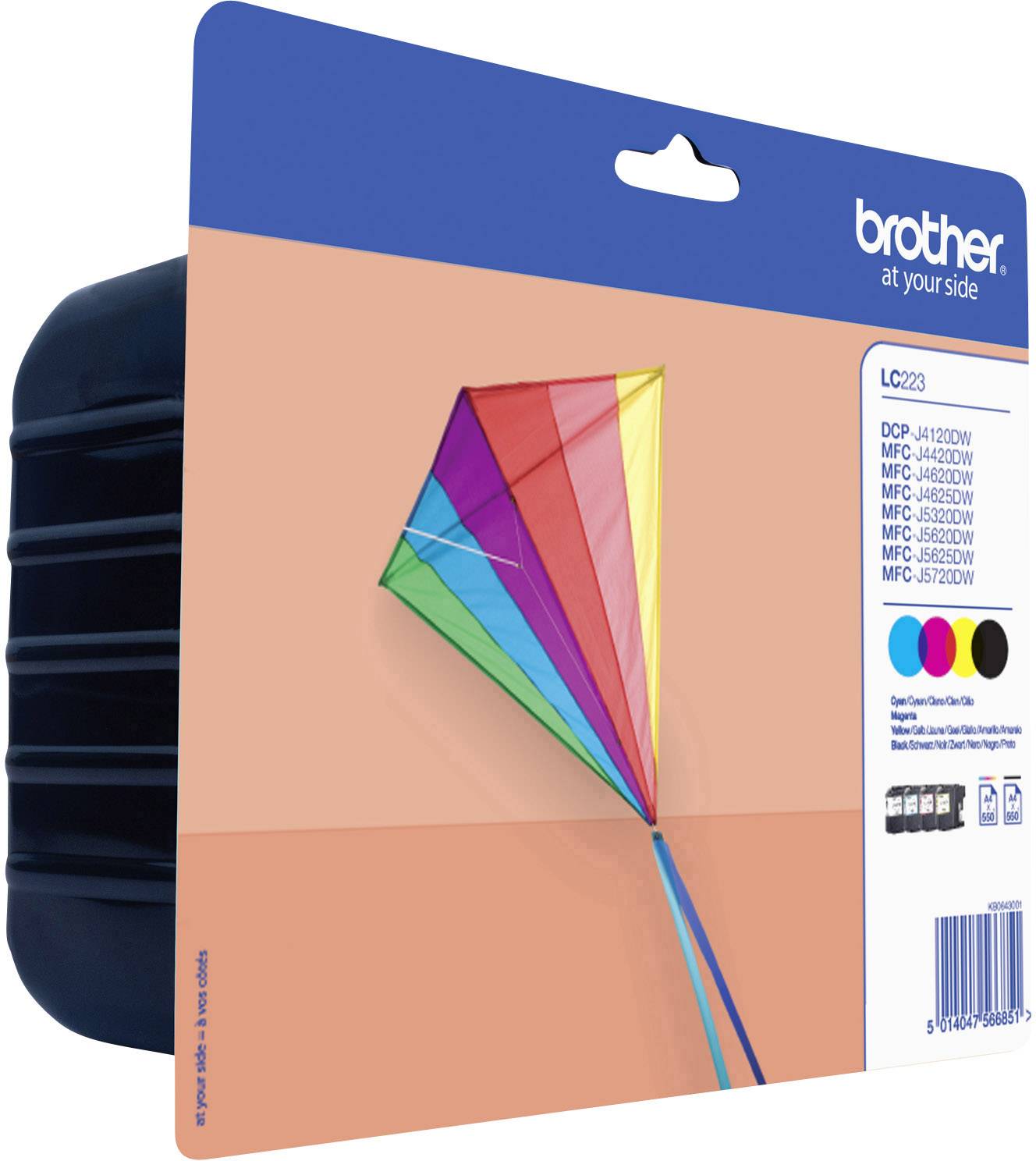 Encre Brother LC-223 noir, cyan, magenta, jaune