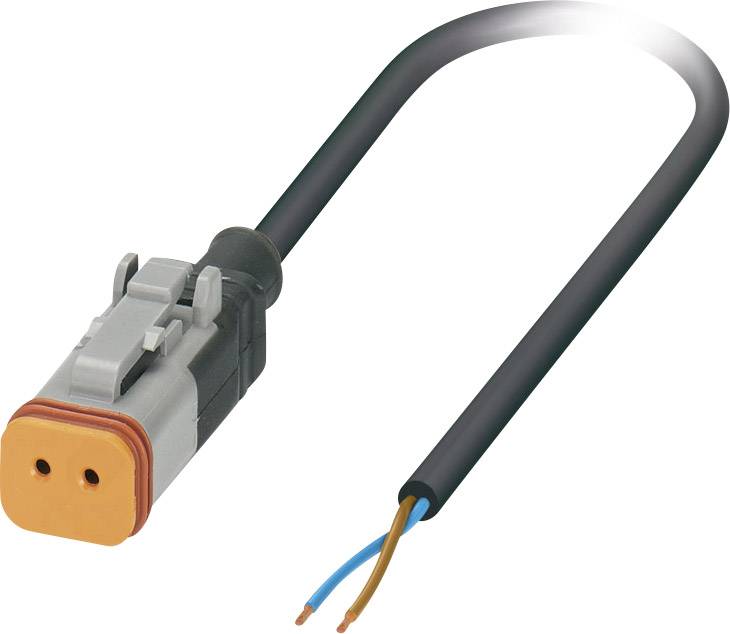 Câble pour capteurs/actionneurs, extrémité libre, connecteur femelle droit DT06 2S Pôle: 2 Phoenix Contact