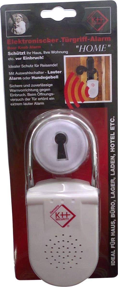 kh-security Alarme pour poignée de porte 113 dB 100183
