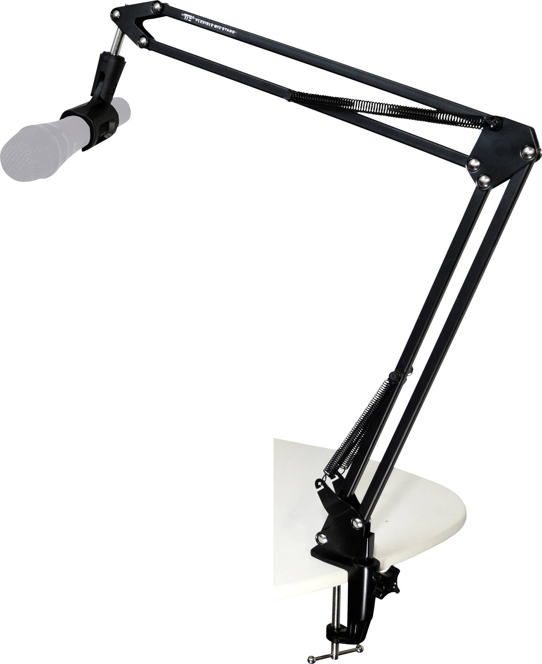 Tie Studio Flexible mic stand Trépied de table pour microphone Filetage extérieur: 3/8", 5/8"