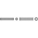 TOOLCRAFT Goupilles (Ø x L) 2.5 mm x 30 mm Acier à ressort 200 pc(s)