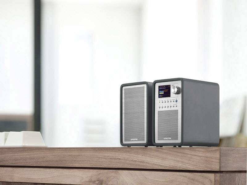 N/A Sangean WFR-70 (SmartLink 1) audio, stéréo (jack 3.5 mm), LAN (10/100 Mo/s), USB Spotify, compatible DLNA gris