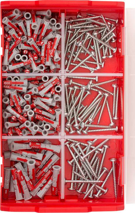 Assortiment de chevilles DUOPOWER avec vis Fischer DUOPOWER 535970 300 parties